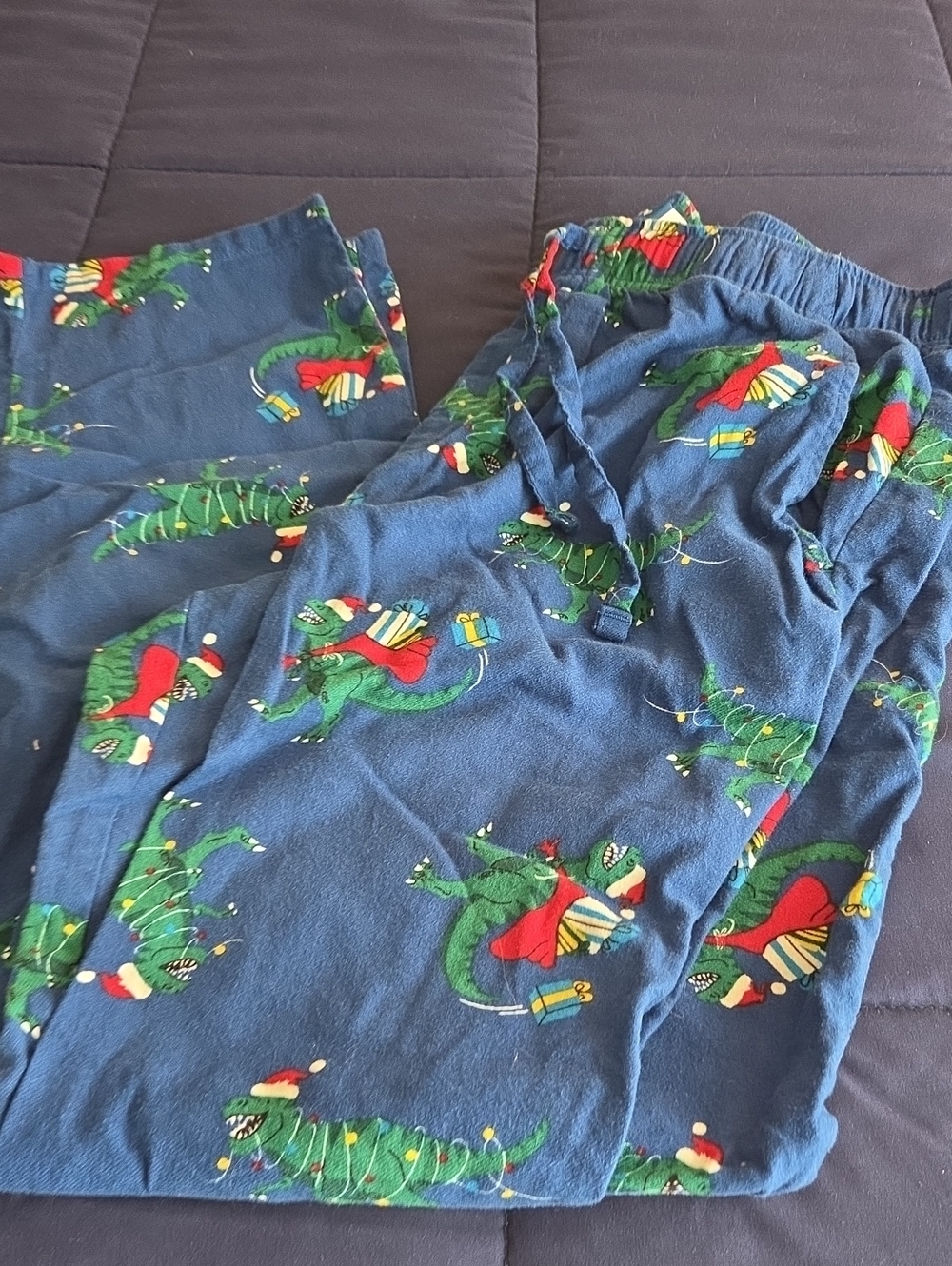 Old Navy Royal Blue Mens Dragon Holiday Pajama Pants